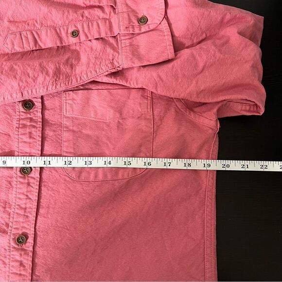 J Crew Shirt Mens Small Pink Slim Untucked Garment Dye Button Down Long Sleeve - Picture 10 of 11
